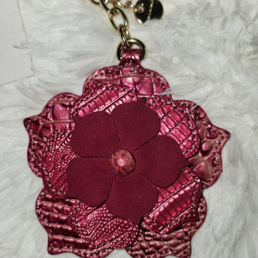 Brahmin Lotus Levan Charm Key Fob RARE Magnolia